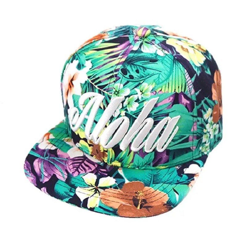 Hoge kwaliteit aangepaste sublimatie bloemen snapback hoed voor mannen vrouwen