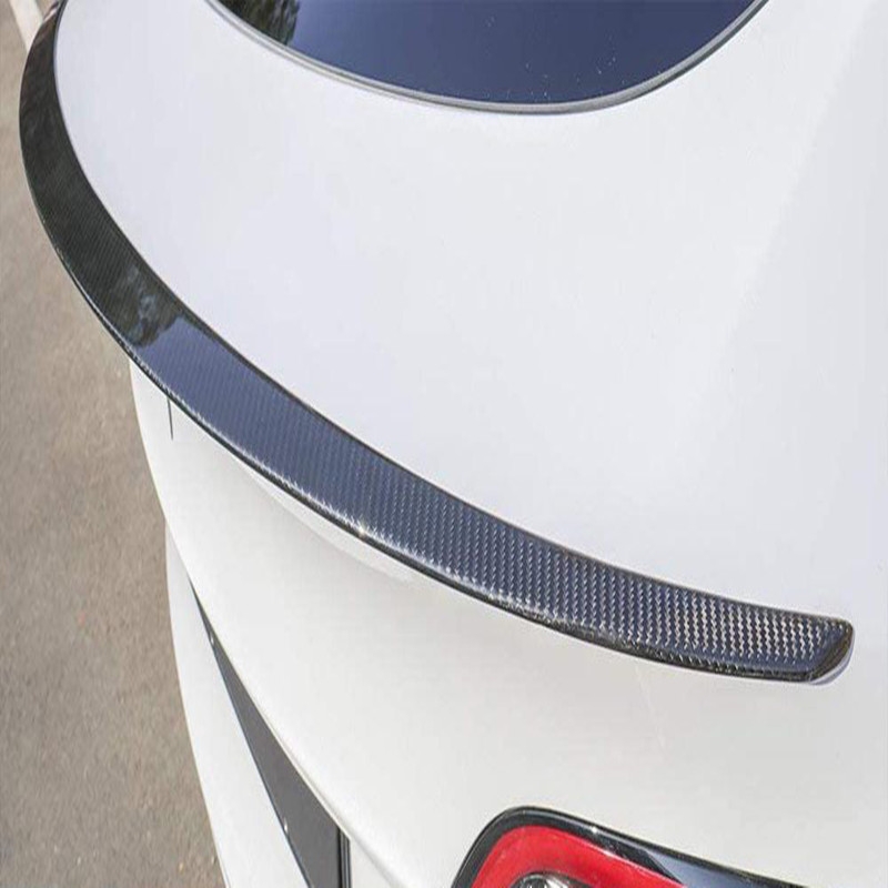Echte koolstofvezelstaartauto achterspoilervleugel voor Tesla Model 3 Y