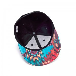 3D -printen Snap Back Flat Brim Hat Street Hip Printing Flat Bill Hawaiian Hats Design Your Own Snapback Cap/HAT