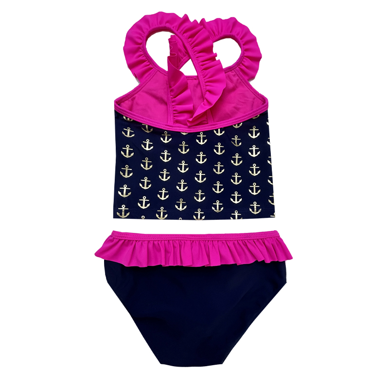 Print twee stukken Children Swimsuits