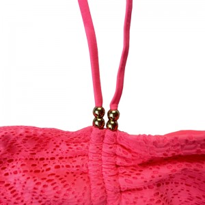 Halterneck Lace twee stukken kinderen zwempakken