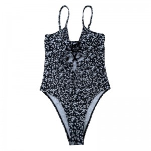 Bloemenprint Sling Hollow Out Swimsuits