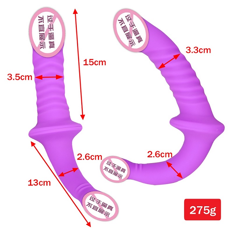 845 Hot Selling Women Sex Toy Realistische Dildo Double Head Penis voor volwassene