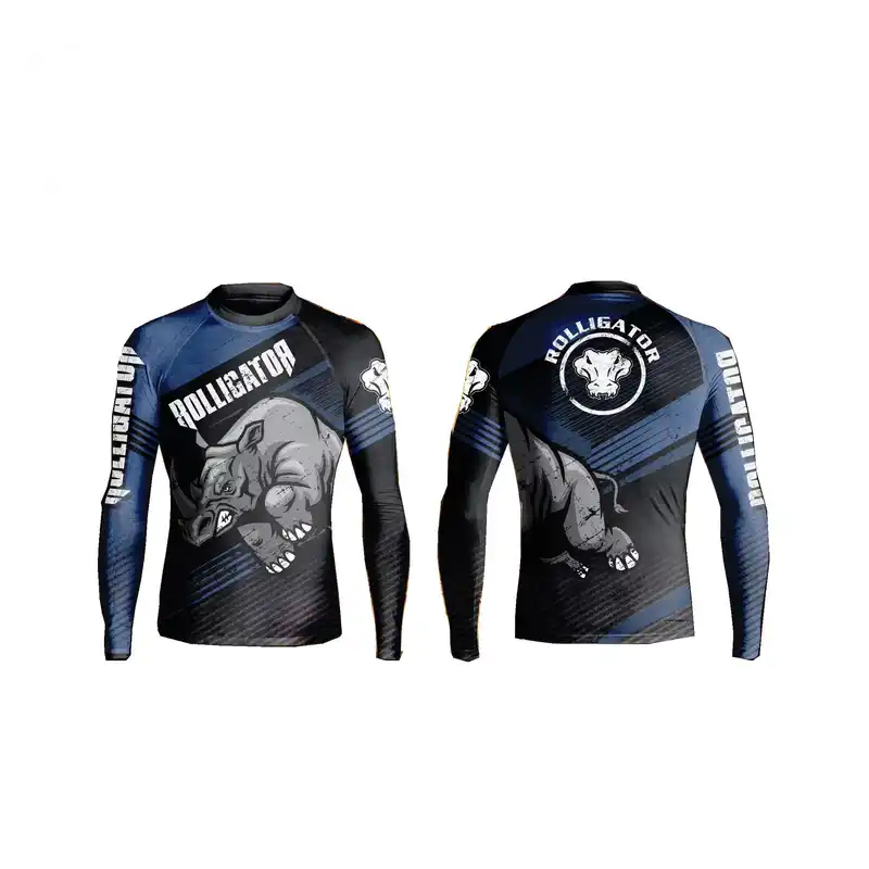 Groothandel Supper Betere leverancier van aangepaste premium heren Rash Guards BJJ Nogis, Jiu Jitsu Gi Rash Guard