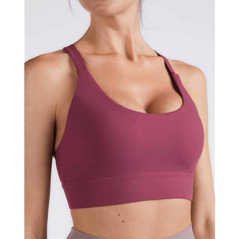 Cross Buckle Hollow Out Sport Bra