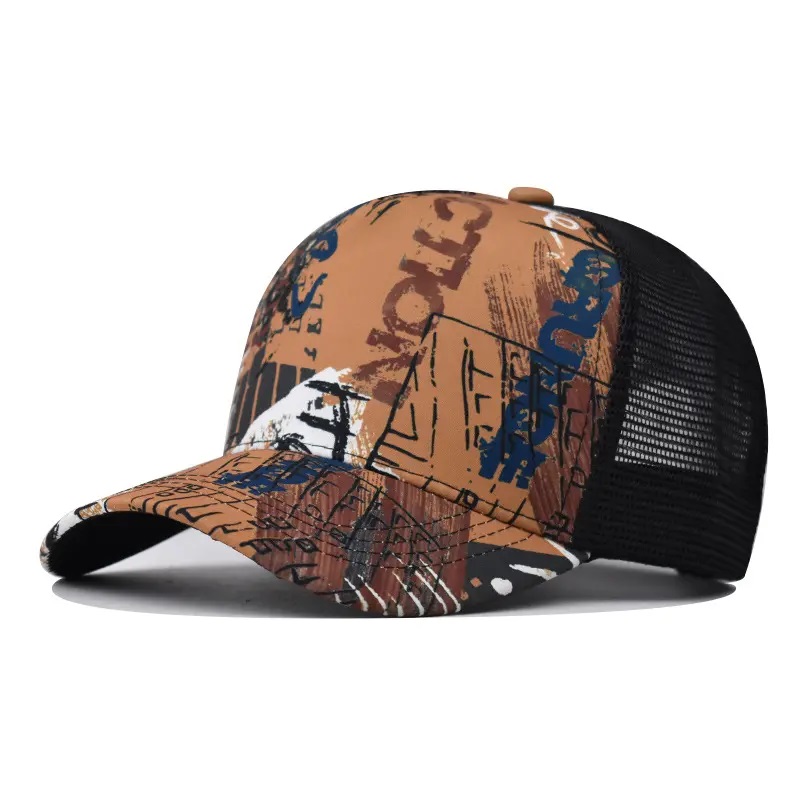 Goedkope zonnevizier snapback hiphop mesh hoeden aangepaste gradiënt trucker cap