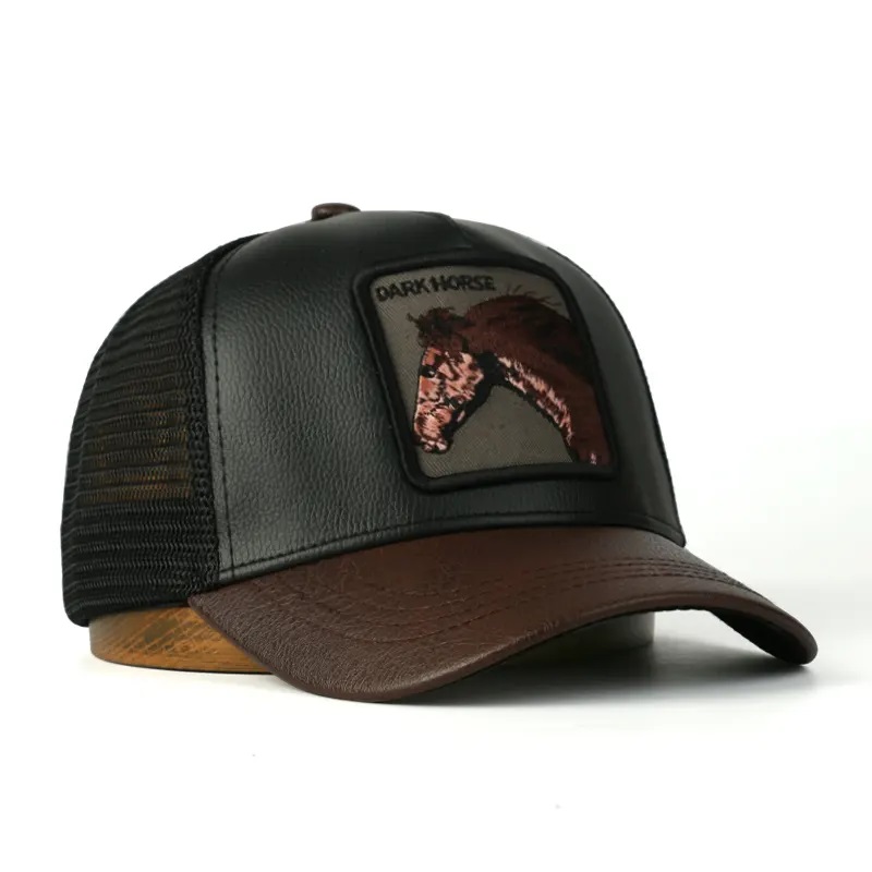 Mens Mesh goedkoop aangepaste 5 paneel trucker cap applique geborduurde patch gorras trucker hoeden