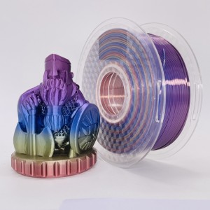 Silk Rainbow Multicolour PLA Filament Pastel Color1.75mm 3D -printer PLA Filament