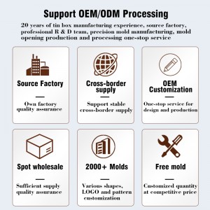 Elektronica verpakking doos Tinplate Doos rechthoekige doos Geschenkverpakkingsdoos