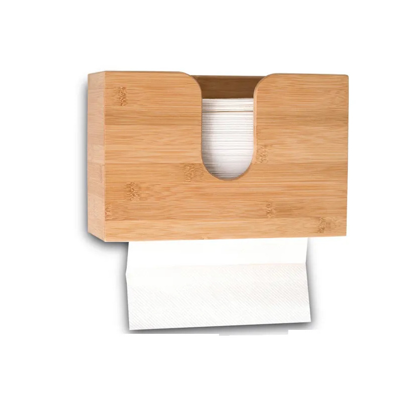 Bamboe vouw papieren handdoeken dispenser