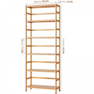 6 Tier Bamboo verstelbaar rek