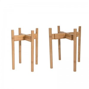 Bamboe verstelbare bloemen rek plantenstandaard