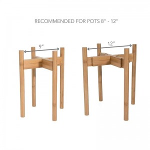 Bamboe verstelbare bloemen rek plantenstandaard