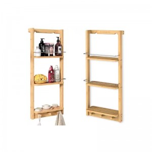 Aangepast ontwerp bamboe badkameropslagplank