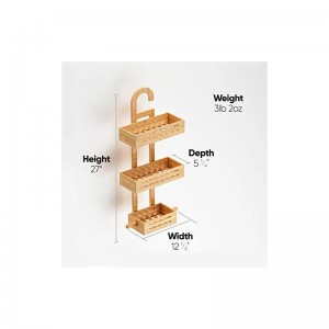 Totaal bamboehangdouche rek