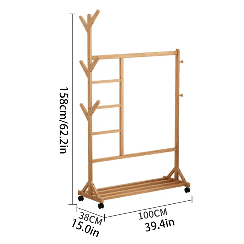 Duurzaam display onafhankelijke hangers afwerking woonruimte bamboe jas hangers