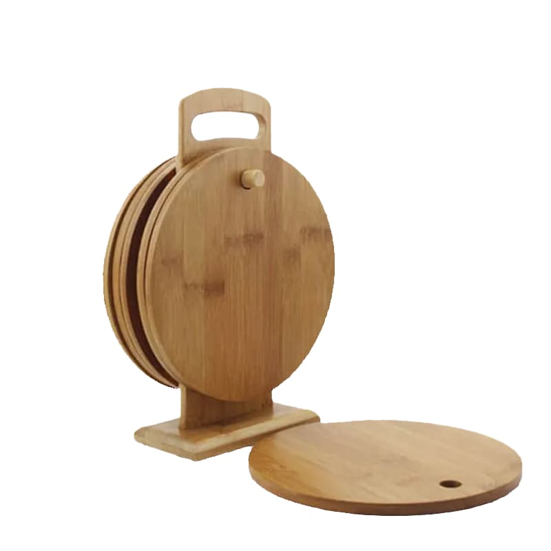 Round Natural Bamboo Cutting Board