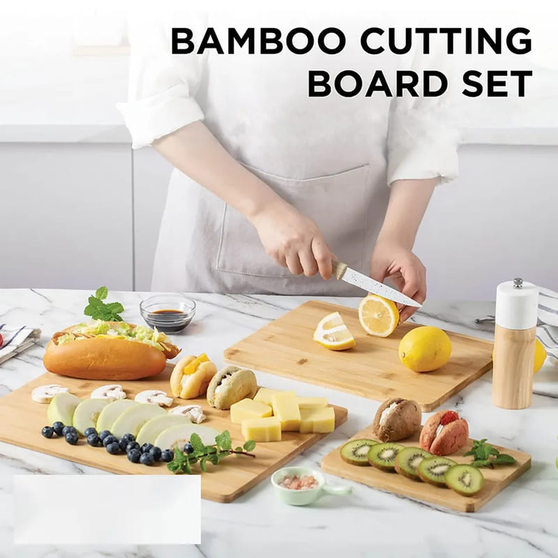 Bamboe -food serving bord
