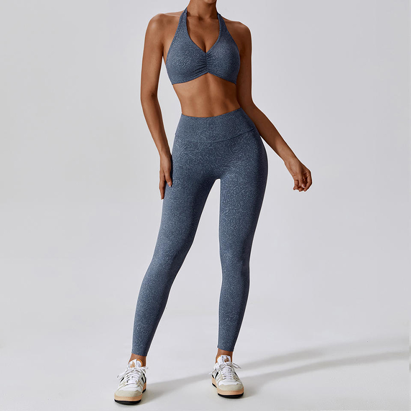 SC1054 Yoga Set Fitness Woman 2024 Sportbeha en leggings print fitness yoga slijtage gym vrouwelijke set