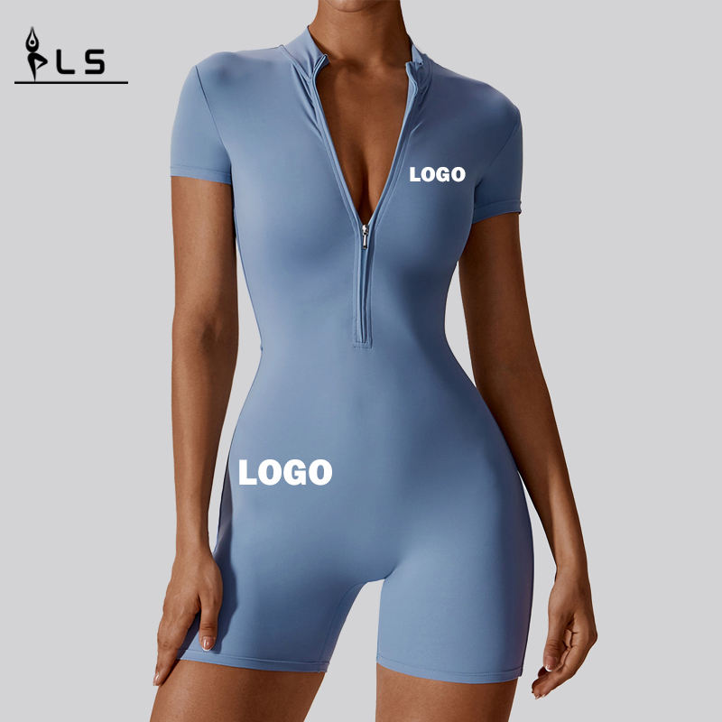 SC1074 Custom Women \\ 's Yoga Rompers One Piece hoogwaardige jumpsuit actieve slijtage ademende zachte yoga bodysuit