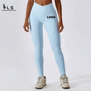 SC10103naadloze vaste kontlifting leggings Sports wijd uitlopende yogabroek Scrunch Butt Flare Leggings