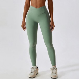 SC10103naadloze vaste kontlifting leggings Sports wijd uitlopende yogabroek Scrunch Butt Flare Leggings