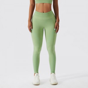 SC10106 dames yogabroek Actieve slijtage leggingsnaadloze buitlift stretch hoge taille yoga legging