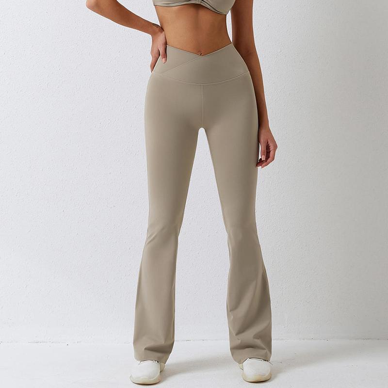 SC101011 Vierweg stretch 78% Nylon en 22% Spandex Scrunch Butt Flare Leggings Yoga Pants voor vrouwen