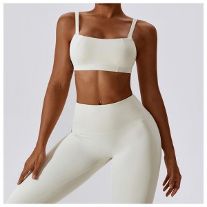 SC10132 Hoge kwaliteit Sport Top Women Fitness Yoga Bra Soft Stretch Compressie Yoga Shoulder Sports beha