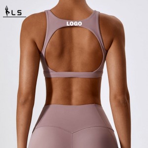 SC10169 Cross Back Back Yoga Sports beha High Impact gevoerde yoga bh hoogwaardige vrouwen training sportbeha