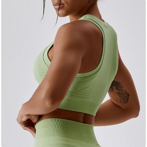 SC10185 Ondersteunende sport beha Top Fitness Solid Color Shockproof Pro Running Sports beha met ruggengraat