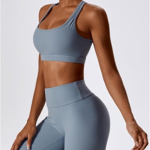 SC10189 Women Fitness Racer Back Sport Bra Yoga Wear Soft Support Compressie Yoga sexy sportbeha
