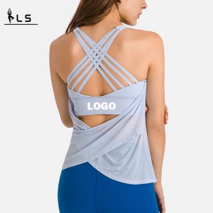 SC10251 Aangepaste tanktop Stringer tanktop Bodybuilding Spring Fashion Loose Blouse Yoga Vest