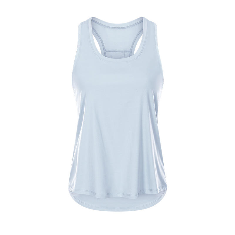 SC10256 dames tanktops lente mode losse blouse yoga vest tank tops dames yoga tanktop open terug
