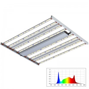 800W spectrum verstelbare extra UV+fr Bars Full Spectrum Horticultural Led Grow Light