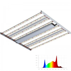 800W spectrum verstelbare extra UV+fr Bars Full Spectrum Horticultural Led Grow Light