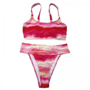 Rose-pink gradiënt met brede schouderriem comfortplekken