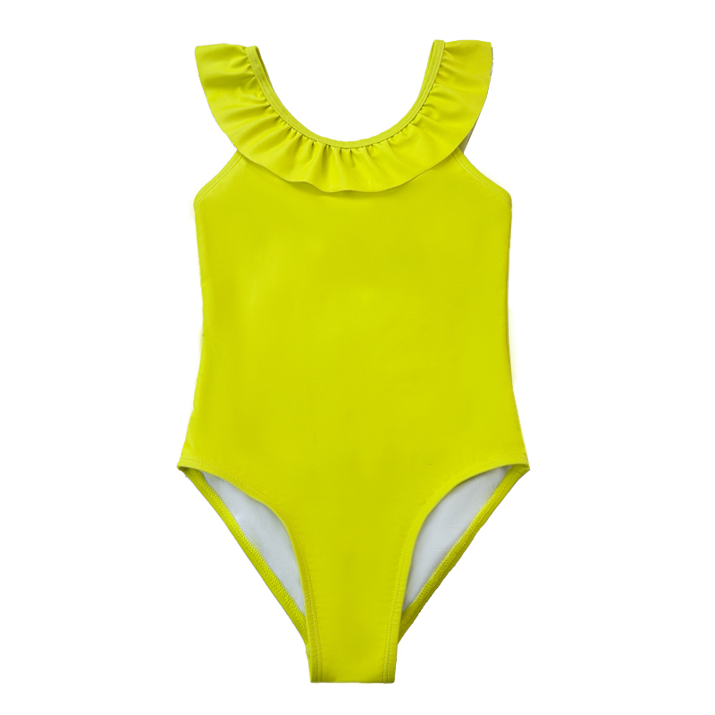 Ruche-strap kinderen badmode opruiming overschot baby zwemkleding meisjes zwemkleding kinderen bikini