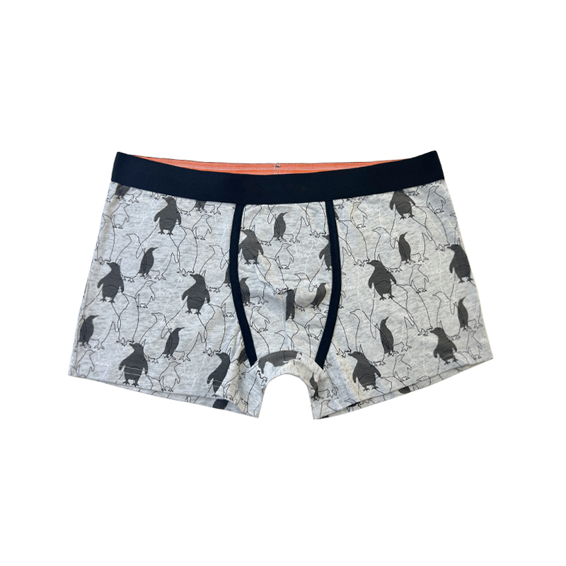 OEM groothandel plus size print boxers ademende polyester ondergoed mannen aangepaste logo printboxers aangepast