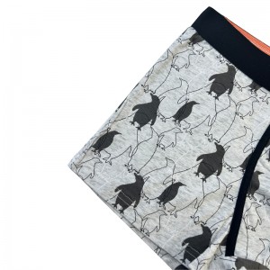 OEM groothandel plus size print boxers ademende polyester ondergoed mannen aangepaste logo printboxers aangepast