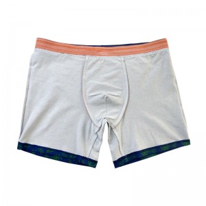 Fashion Full -geprinte gewone kleur ondergoed Men \\\\ \'s kerstboxer -briefs Comfortabele zachte mannen ondergoed aanpassen