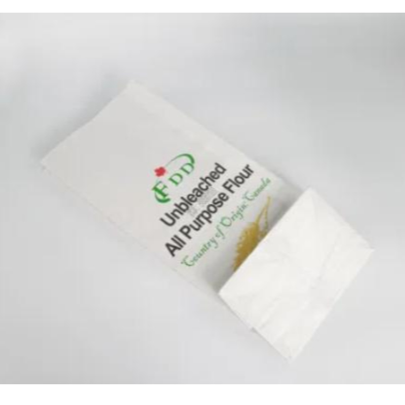 Hoogwaardige aangepaste afdrukkraft Kraft papieren zakken voor tarwe maïsmeelverpakkingszak