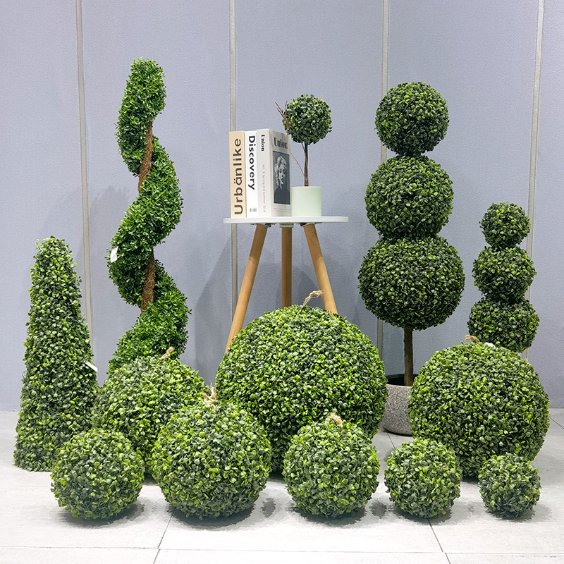 Kunstmatige planten Topiary Ball onderhoudsarme milieuvriendelijke grasbal voor tuinleverancier Bruiloft Decor Decorations Decorations
