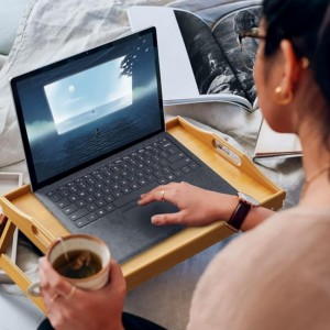 Bamboe vouwen ontbijtlade bed tafel