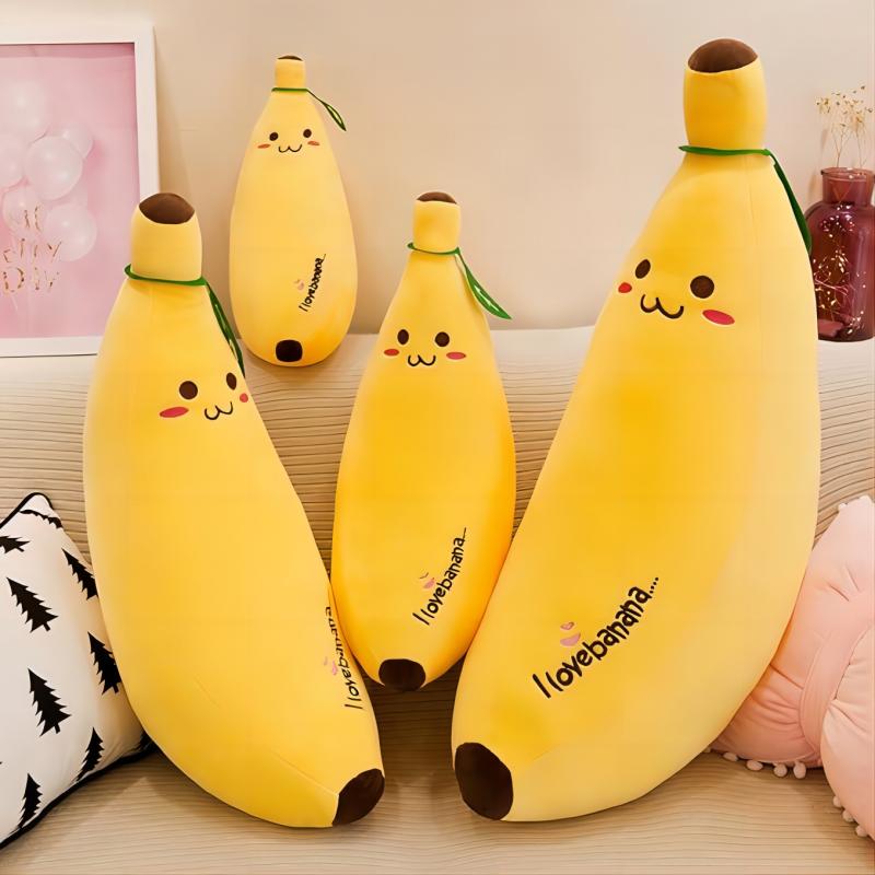 Banaan pluche kussen