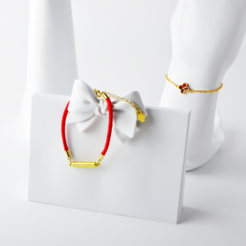 Nieuw 4 Peach Blossoms Hollow A White Shell Peach Blossom Accessoires Armband