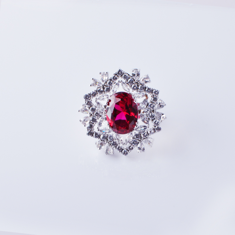 Hongde elegante cirkel met blauwe kubieke zirconia verlovingsringen roestvrij staal voor vrouwen bruiloft sieraden zilveren kleur