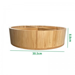 Bamboe roterende lade opslag oragnizer lade