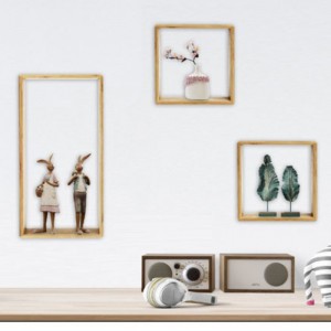 DIR Bamboe Frame Wanddecoratie Opbergorganisatieset