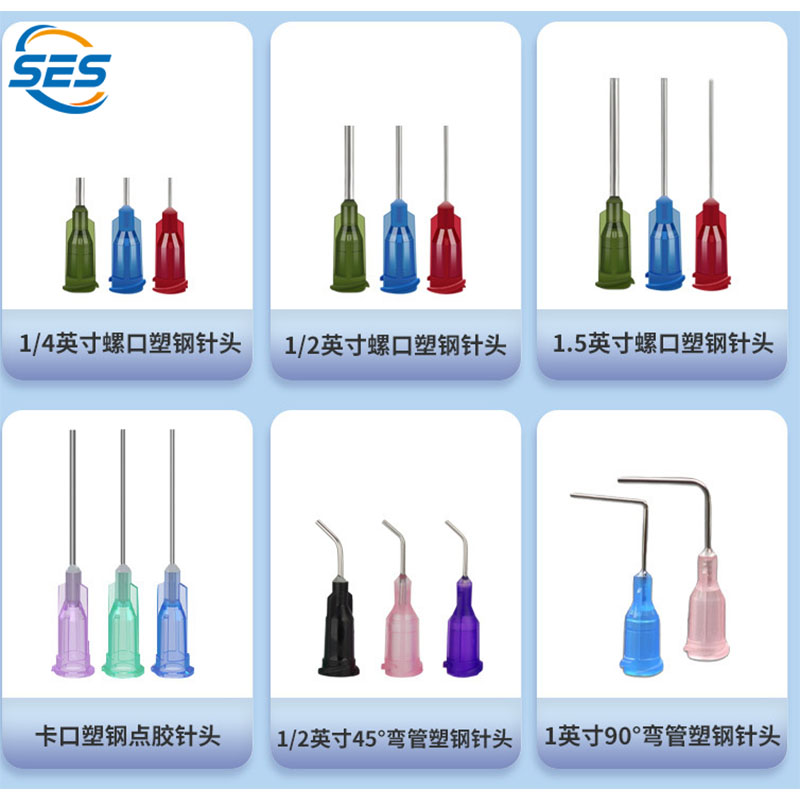 Roestvrijstalen doseernaald met kunststof basis